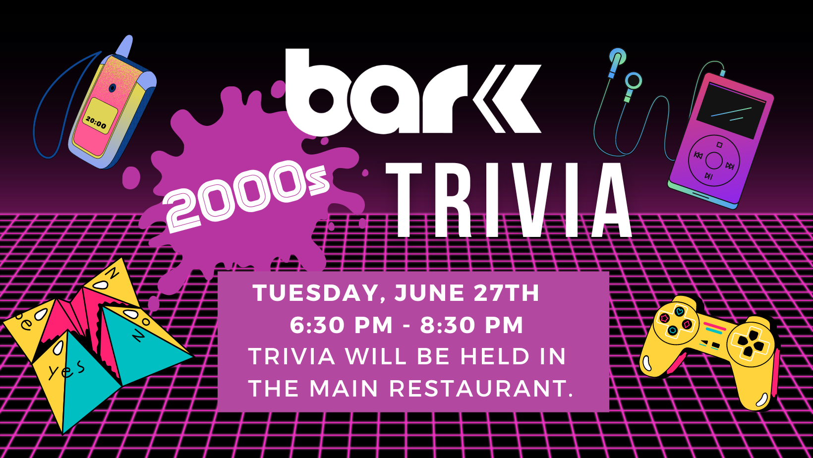 2000s Trivia June 27th 6:30 to 8:30 PM