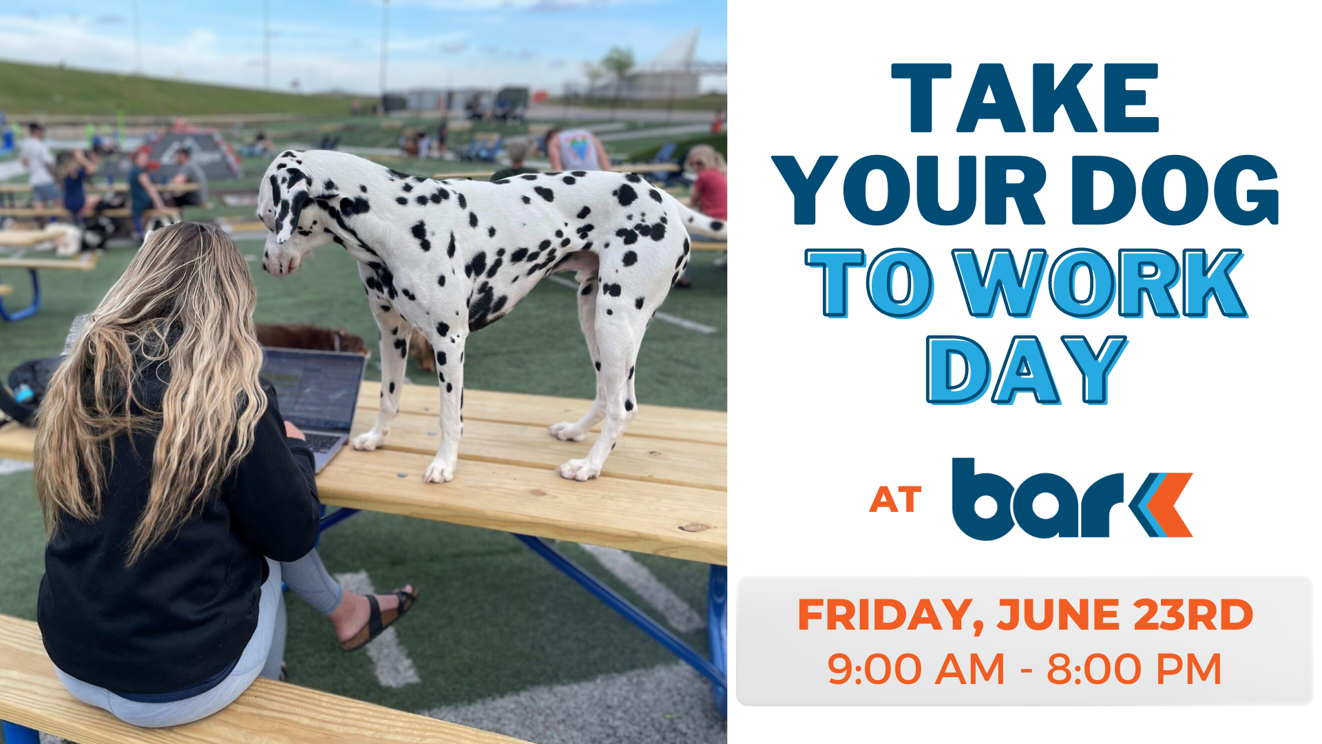 Take Your Dog To Work Day at Bar K on June 23rd